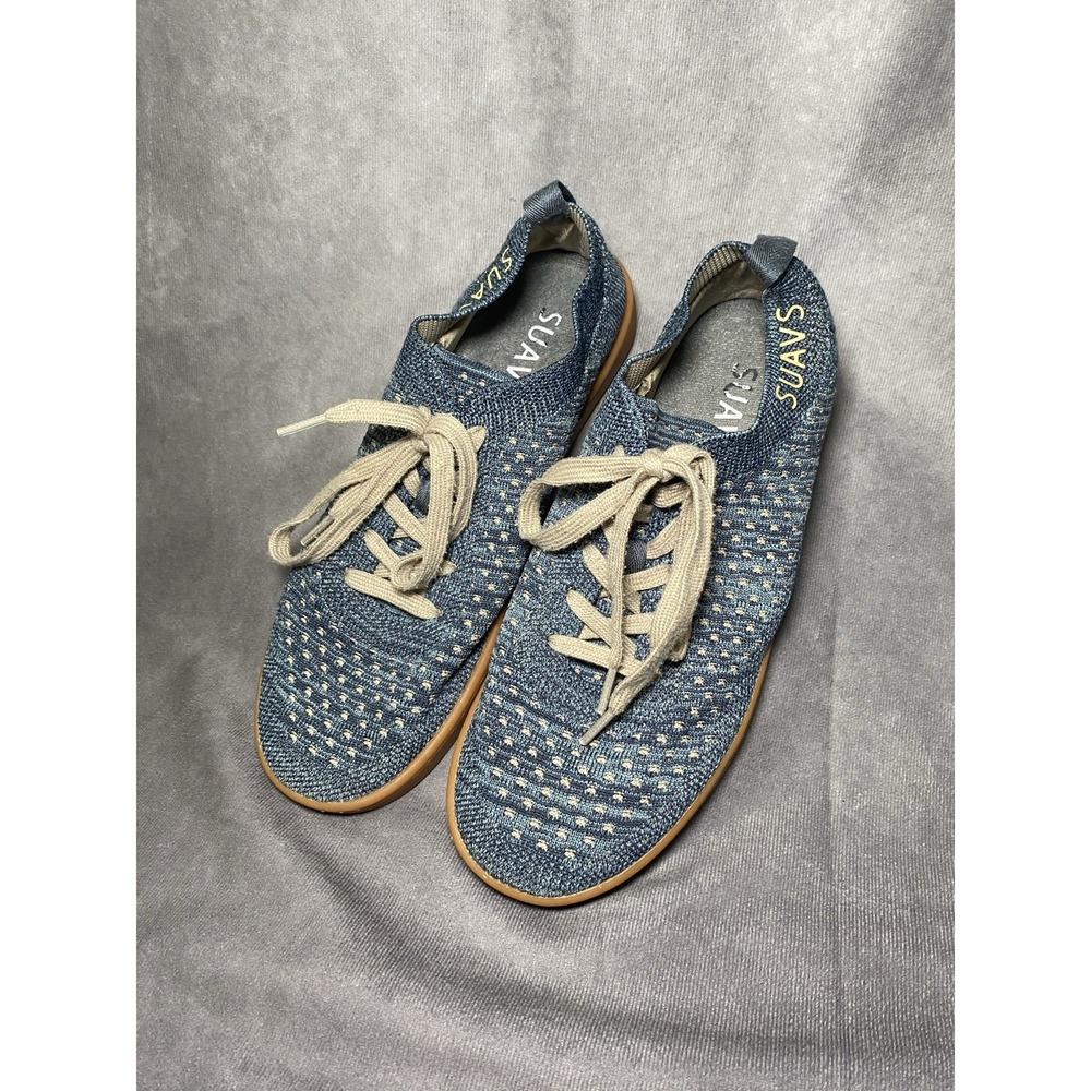 Suavs The Zilker Gum Mens 9.5 Women 7.5 Athletic Shoes Sneakers Blue Brown Sole